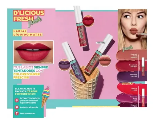 Labial Liquido Caramelo Fresh D Licious Mate Avon Color Tren Caramelo Fresh