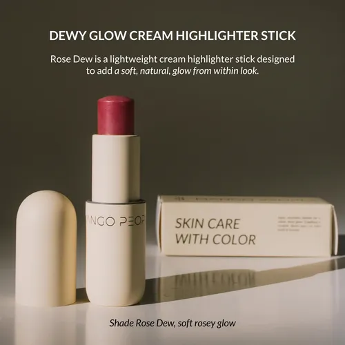 Iluminador En Barra Mango People Dewy Glow Rose Dew, 5 Ml