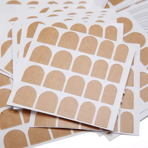 50 Sheets Nail Stickers For Women Yellow Self-adhesive