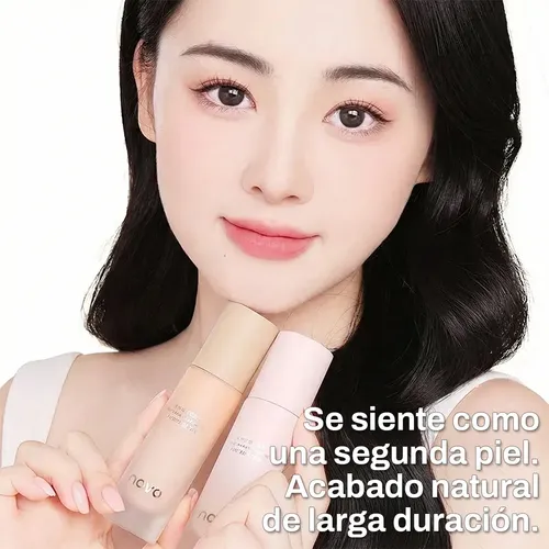 Base Líquida Suave Uniforme Disimula Manchas Ojeras Natural