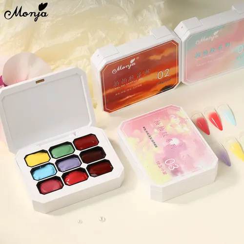 // Kit Monja Nail Gel 9 Colores Secado Rápido #11 /c