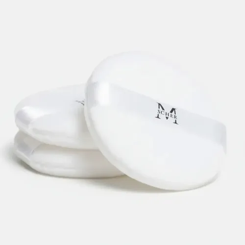 Cisnes Maquillaje Sella Polvos En El Rostro 3 Unidades Blanco Grande
