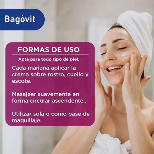 Bagovit Facial Pro Lifting Crema De Dia X 55 Gr Todo Tipo De Piel Día