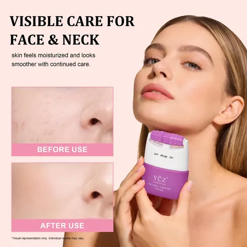 Crema Reafirmante Para Cuello Ycz 140 Ml Con Rodillo Hidrata