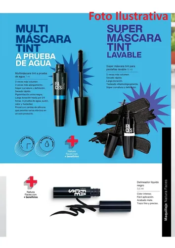 Delineador Líquido De Ojos Faces Natura Cosmeticos