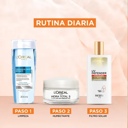 Crema Antiarrugas L’oréal Paris Hidratotal5 Con Calcio, 50ml