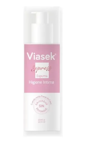 Viasek Express Espuma X60 Espuma Higiene Intima Sin Enjuague