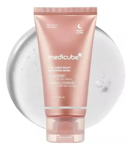 Medicube, Mascarilla Envolvente De Noche Con Colágeno, 75 Ml