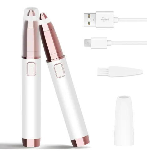 Depiladora Eléctrica Recargable Cejas Y Cara Led