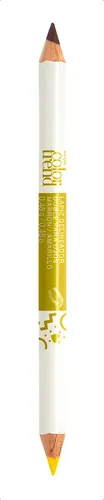 Avon Color Trend Lapiz Delineador Dual Para Ojos Color Marrón / Amarillo Efecto Mate