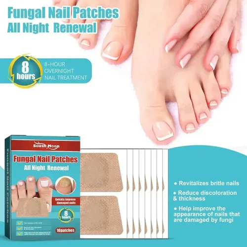 // 3 Parches Para Uñas, De Noche, El Hongo J Kerasal, **