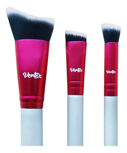 Juego De Brochas De Maquillaje Vertex Beauty Contorno Facial