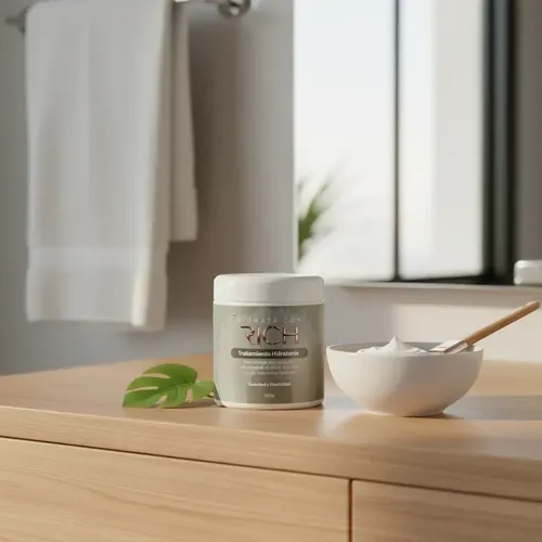 Máscara Rich Cova Tratamiento Hidratante Anti Frizz Apto Método Curly Baño De Crema Rulos Ondas Afro