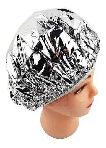 Gorro Térmico Aluminio Plateado Para Tratamientos Capilares