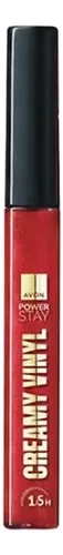 Labial Líquido Avon Power Stay Creamy Vinyl Rojo