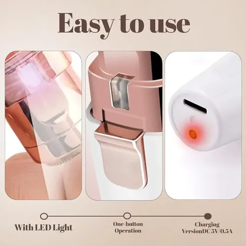 Depilador Removedor Cejas Vello 2 En 1 Usb Cara Mujer