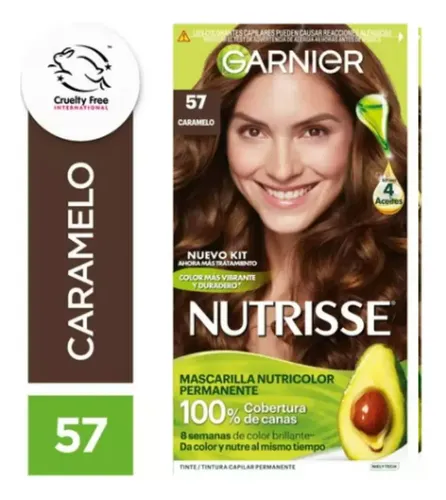 Kit Tintura Nutrisse Clasico Tono 57 Caramelo