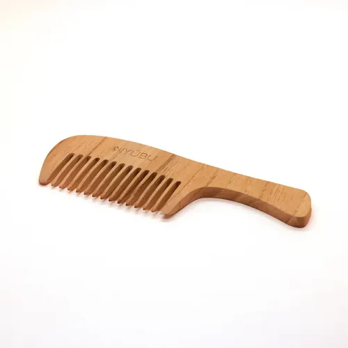Peine Con Mango De Madera De Bambú Para El Cabello