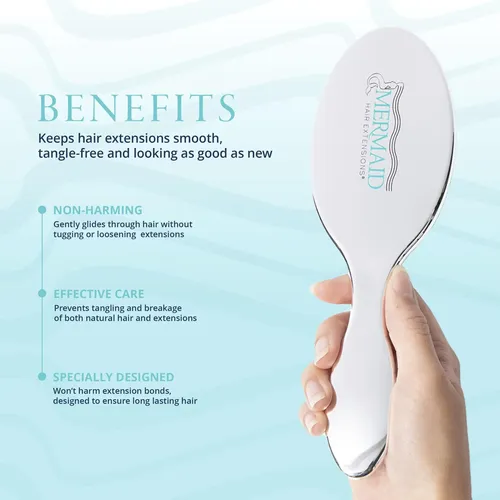Brush Mermaid Extension Care, Cerdas De Jabalí Para Cabello
