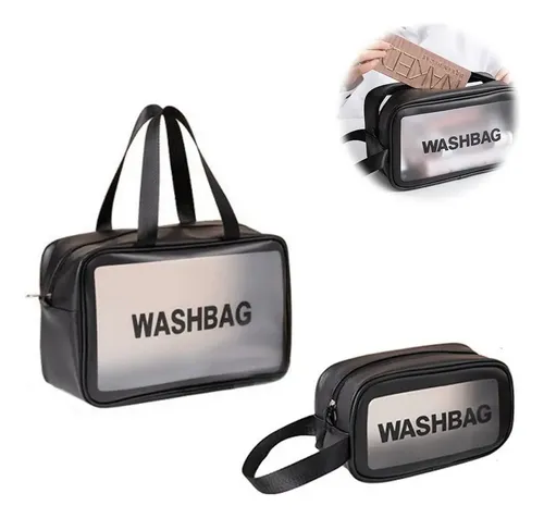 Neceser Bolsas Portátil De Maquillaje Transparente 2 Pcs [