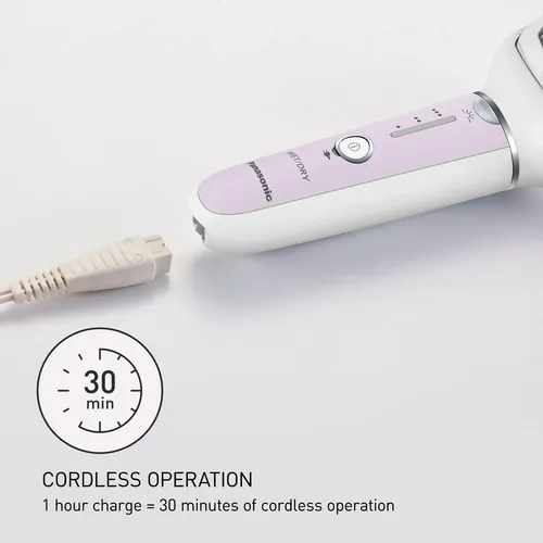 Depiladora Panasonic Es-ey30 Con Tapa Suave, Eléctrica Rosa/blanco