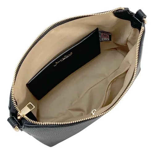 Bolso Multifuncional De Cuero Sintético Negro