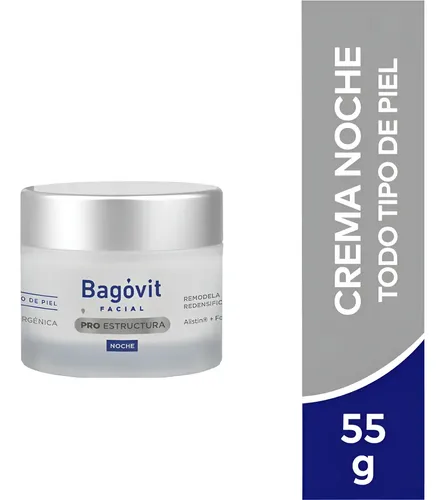 Bagovit Crema Facial Pro Estructura Noche Anti Edad X 55 Gr Tipo de piel Sensible