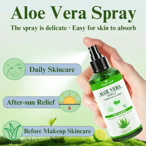 Aloe Vera Spray Bighture 4.06 Fl Oz Para Piel Y Cabello