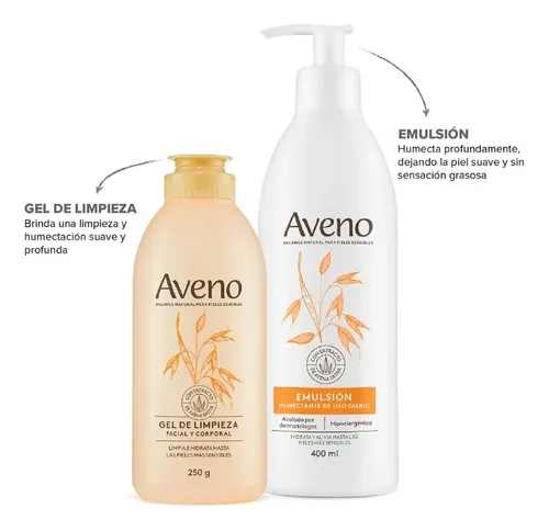 Aveno Combo Cuidado Básico Facial Corporal Pieles Sensibles