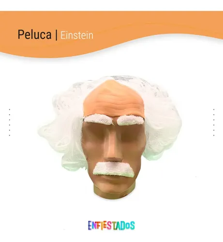 Peluca Pelo Albert Einstein Cientifico Cotillon Disfraz