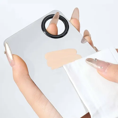 Set De Espátulas De Maquillaje: Paleta Y Herramienta De Acer