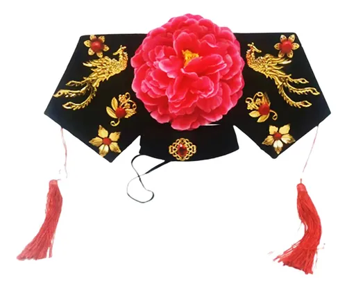 Diadema Qing Emperatriz, Tocado Floral Multicolor Multicolor