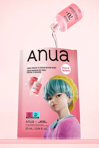 Mascarilla Facial Colágeno Anua Extracto Durazno Serum 25ml