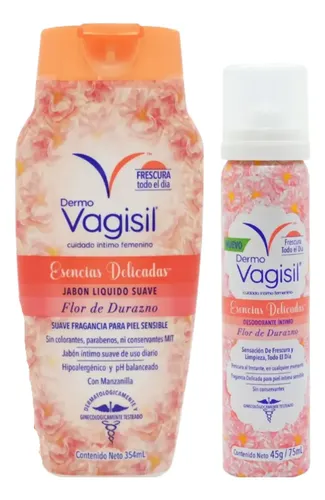 Kit Cuidado Intimo Vagisil Jabon Liquido + Deo Durazno – 3c