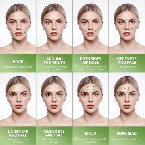Rodillo De Masaje Facial Jade Roller Aecw Natural Jade