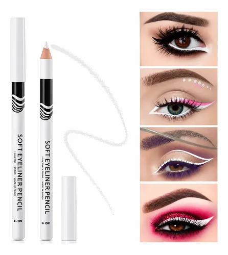 Lapiz Delineador Blanco Iluminador Ojos Cejas Microblading