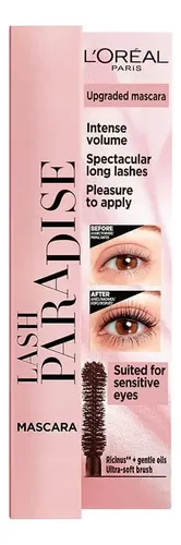 Máscara de pestañas L’Oréal Paris Voluminous Lash Paradise 6.4ml 6g color black 1 unidad