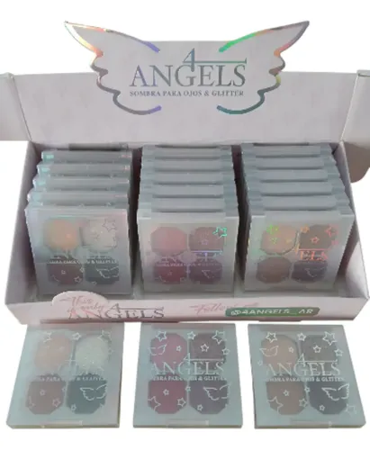 Paleta De Sombras Mini Pocket 4 Tonos Glitter Matte Brillos