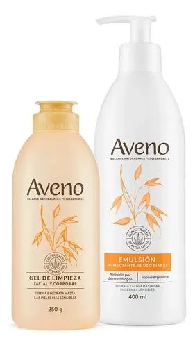 Aveno Combo Cuidado Básico Facial Corporal Pieles Sensibles