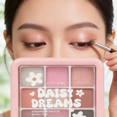 Paleta De Sombras Para Ojos City Girl Daisy Dreams X1uni Mystic Pink