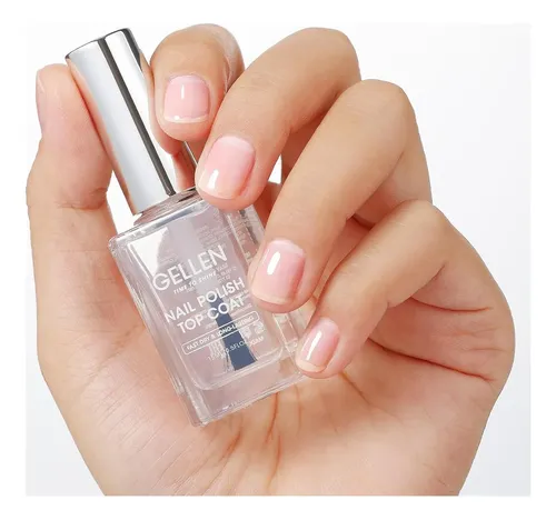 Esmalte Top Coat Transparente Gellen Con Brillo Y Fórmula