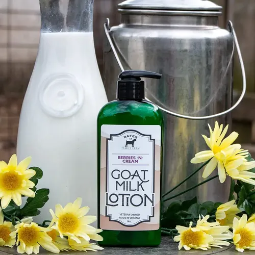 Loción Bates Family Farm De Leche De Cabra Y Manteca De Kari