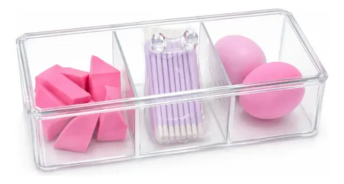Organizador Maquillaje Acrilico Make Up Cosméticos Algodon