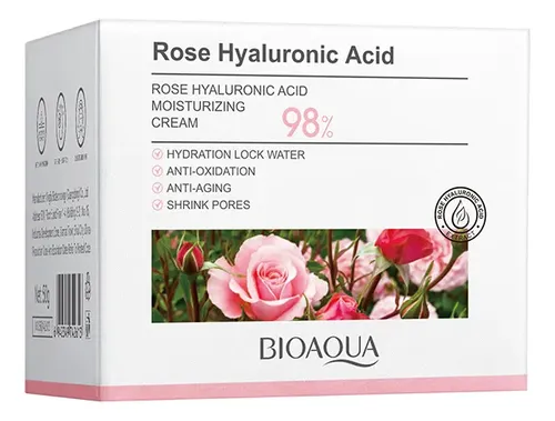 Crema Facial Hidratante Con Ácido Hialurónico De Rosas Hydra