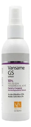 Valuge Vansame Gs Spray Antiacné Facial Y Corporal