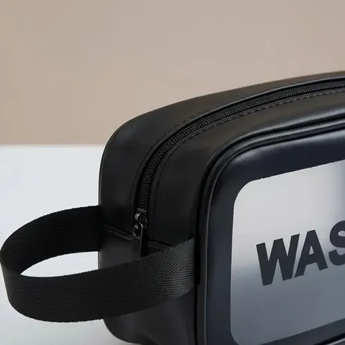 Neceser Viaje Maquillaje Portacosméticos Washbag Negro Kit 3 Pcs