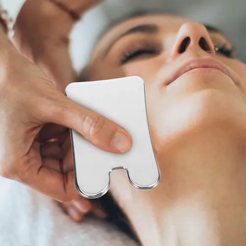 Stainless Steel Face Scraper Gua Sha Facial Massage Tool