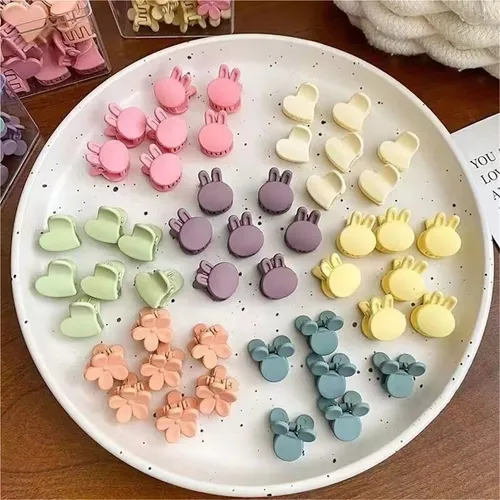 W A 100 Mini Pinzas Para El Cabello Para Niñas, Lindas ! Multi-colored