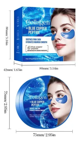 Mascarilla De Ojos En Gel Blue Copper, Hidratante Para Debaj