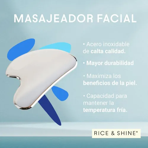 Lii Y, Masajeador Facial De Acero Inoxidable |